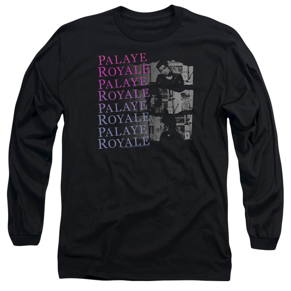 Palaye Royale Torn Mens Long Sleeve Shirt Black