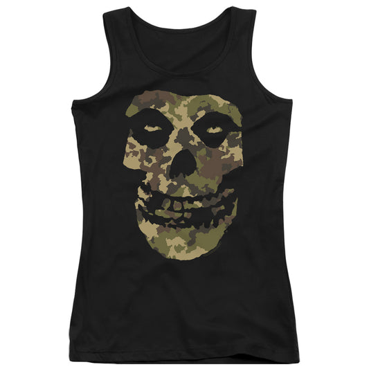 Misfits Camo Skull Womens Tank Top Shirt Black