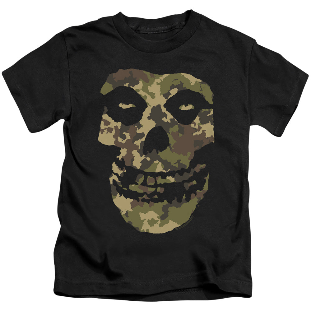 Misfits Camo Skull Juvenile Kids Youth T Shirt Black