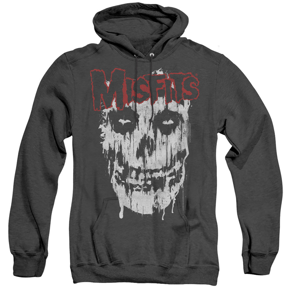 Misfits Splatter Heather Mens Hoodie Black