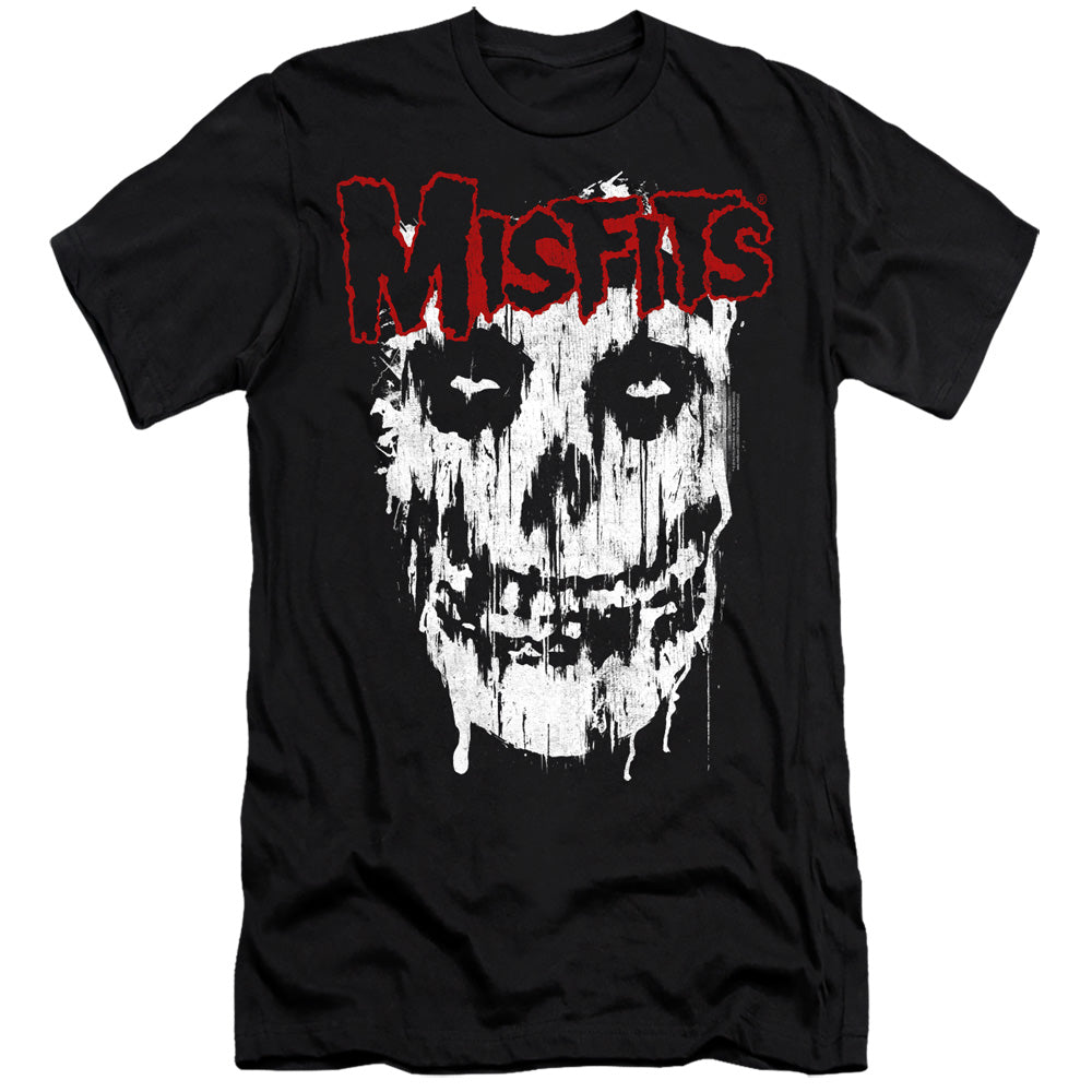 Misfits Splatter Slim Fit Mens T Shirt Black