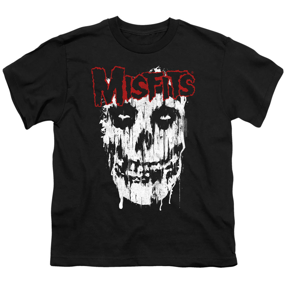 Misfits Splatter Kids Youth T Shirt Black