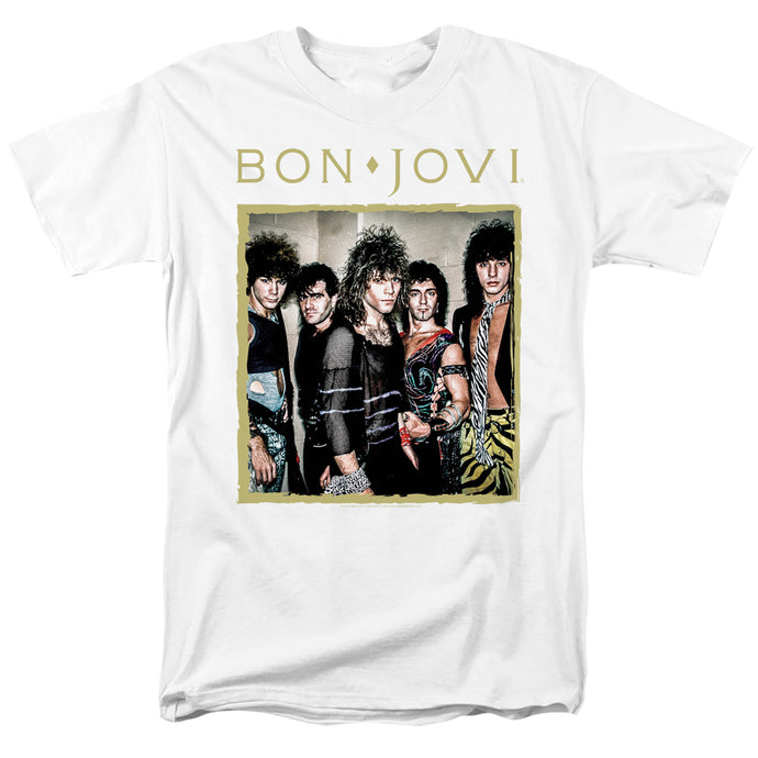 Bon Jovi Framed Mens T Shirt White