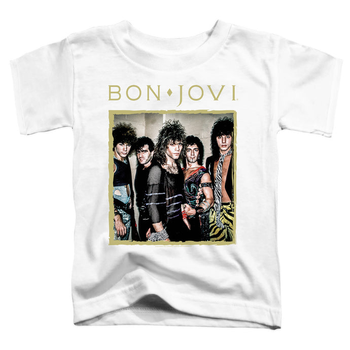 Bon Jovi Framed Toddler Kids Youth T Shirt White