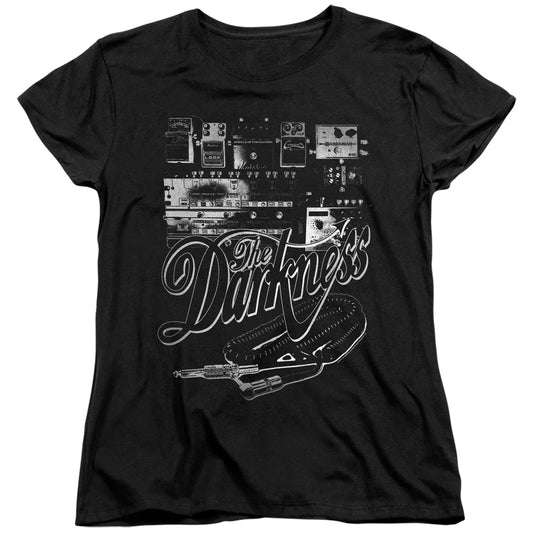 The Darkness Pedal Board Womens T Shirt Black