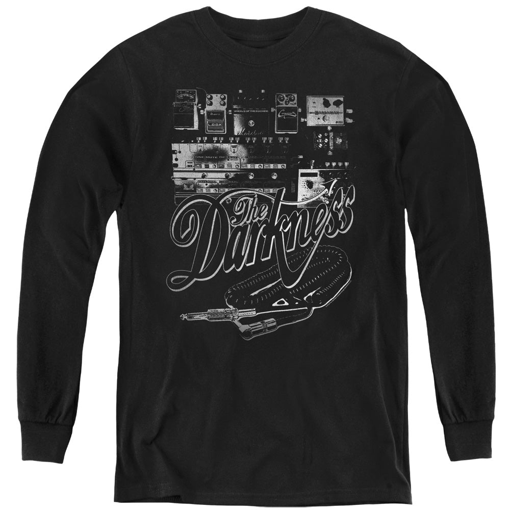 The Darkness Pedal Board Long Sleeve Kids Youth T Shirt Black