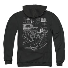 Load image into Gallery viewer, The Darkness Pedal Board Back Print Zipper Mens Hoodie Black