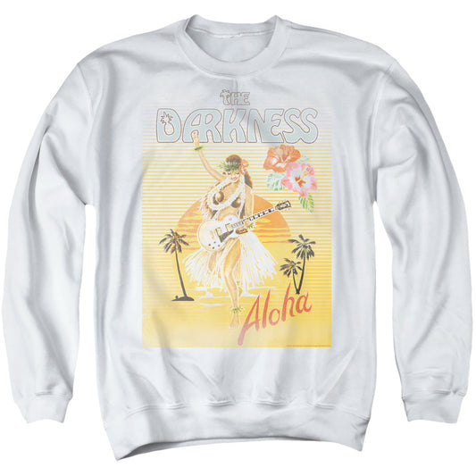 The Darkness Aloha Mens Crewneck Sweatshirt White