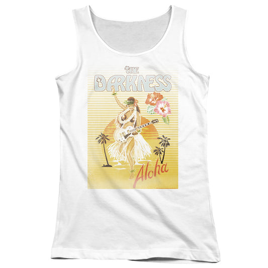 The Darkness Aloha Womens Tank Top Shirt White