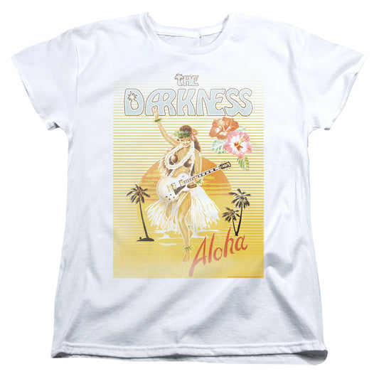 The Darkness Aloha Womens T Shirt White