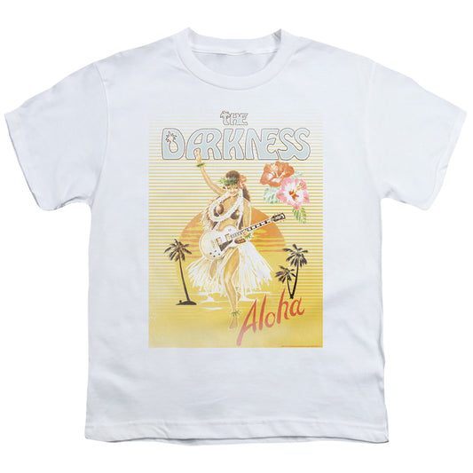 The Darkness Aloha Kids Youth T Shirt White