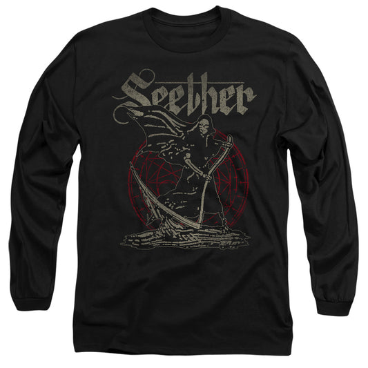 Seether Reaper Mens Long Sleeve Shirt Black