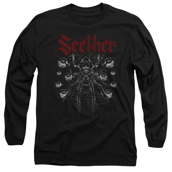 Seether Arachnoid Mens Long Sleeve Shirt Black