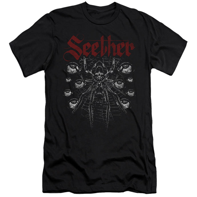 Seether Arachnoid Premium Bella Canvas Slim Fit Mens T Shirt Black