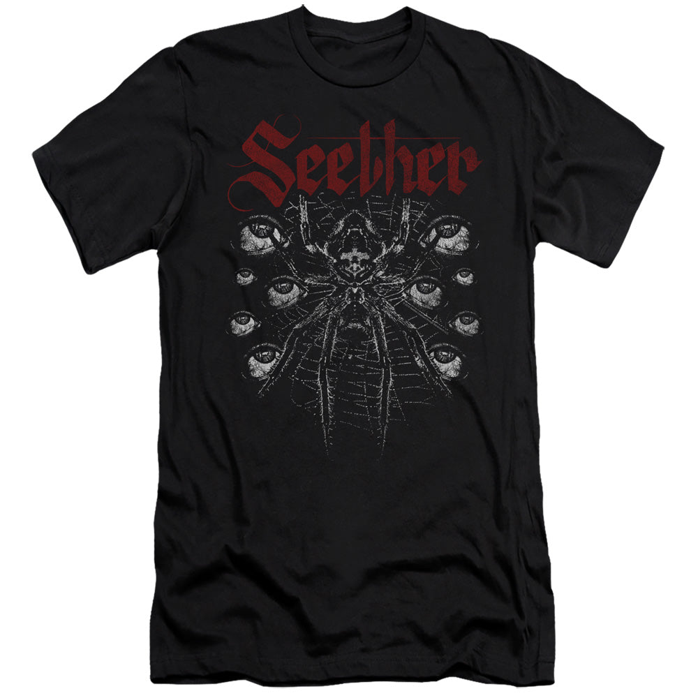 Seether Arachnoid Slim Fit Mens T Shirt Black