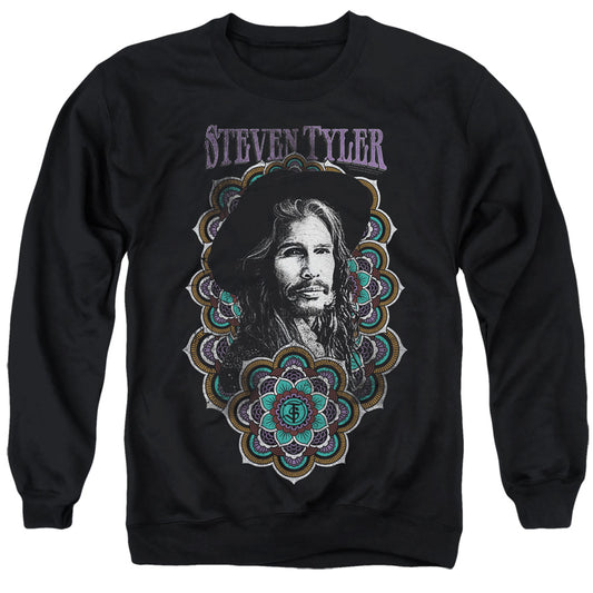 Steven Tyler Mandala Mens Crewneck Sweatshirt Black