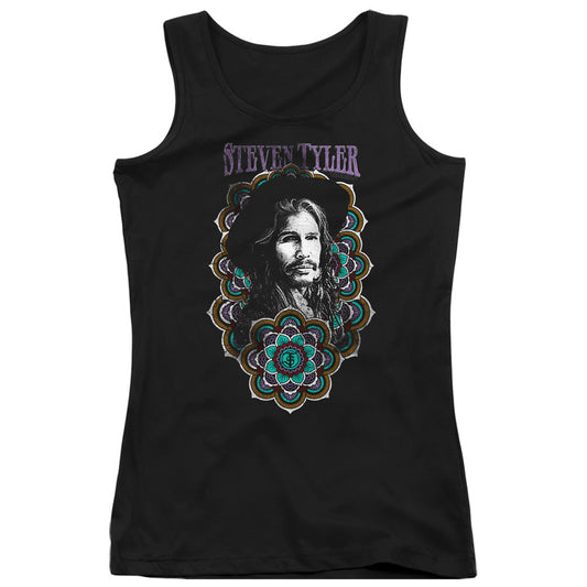 Steven Tyler Mandala Womens Tank Top Shirt Black