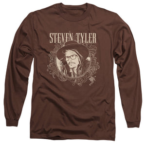 Steven Tyler Flourish Circle Mens Long Sleeve Shirt Coffee