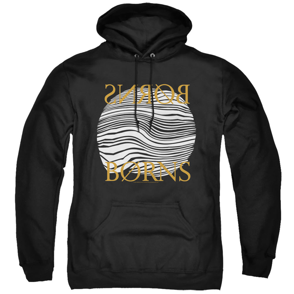 Borns Thumbprint Mens Hoodie Black