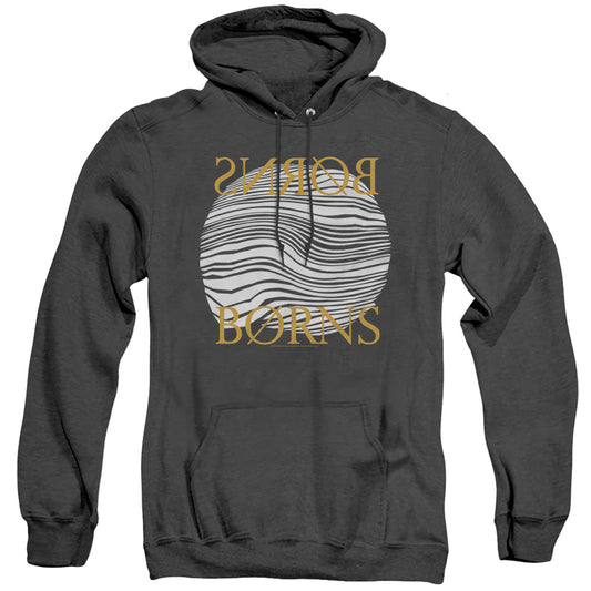 Borns Thumbprint Heather Mens Hoodie Black