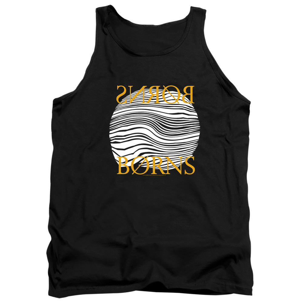 Borns Thumbprint Mens Tank Top Shirt Black