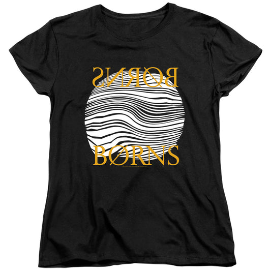 Borns Thumbprint Womens T Shirt Black