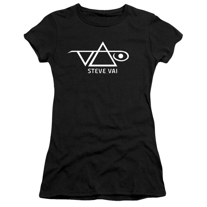 Steve Vai Logo Junior Sheer Cap Sleeve Premium Bella Canvas Womens T Shirt Black