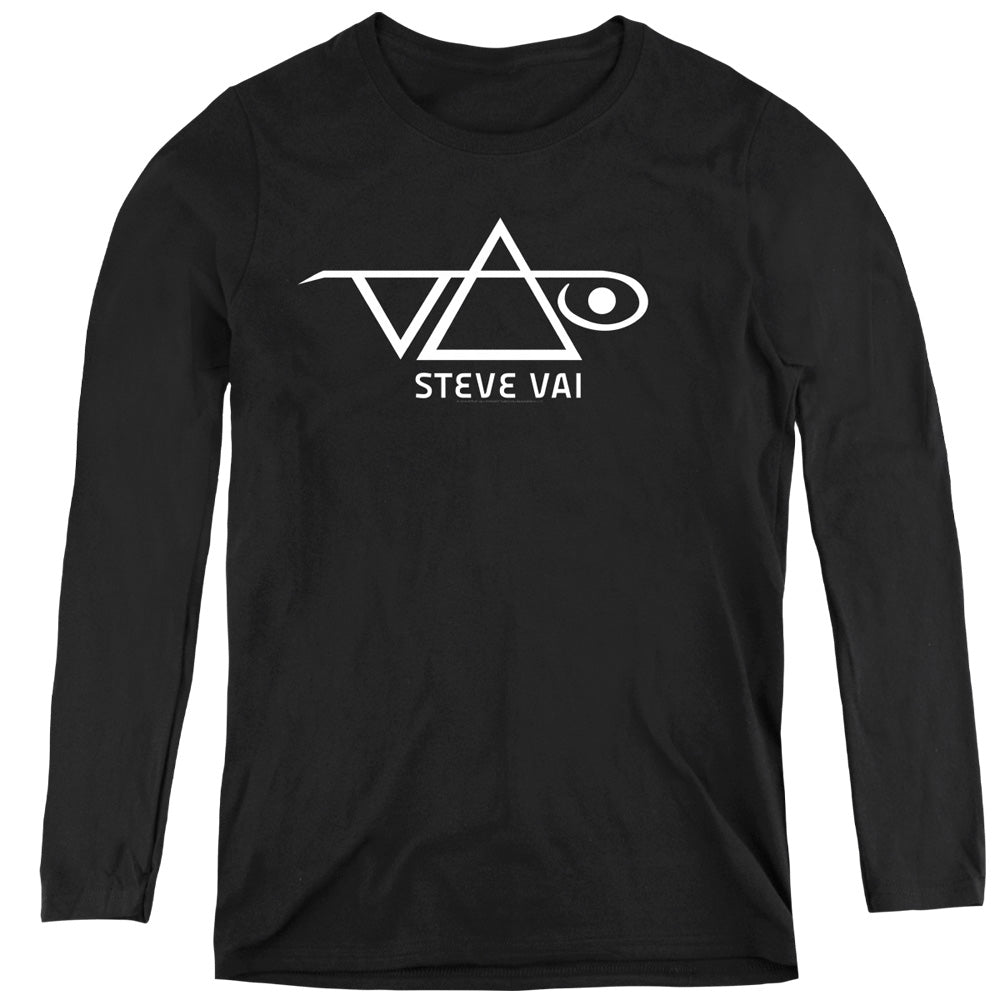 Steve Vai Logo Womens Long Sleeve Shirt Black