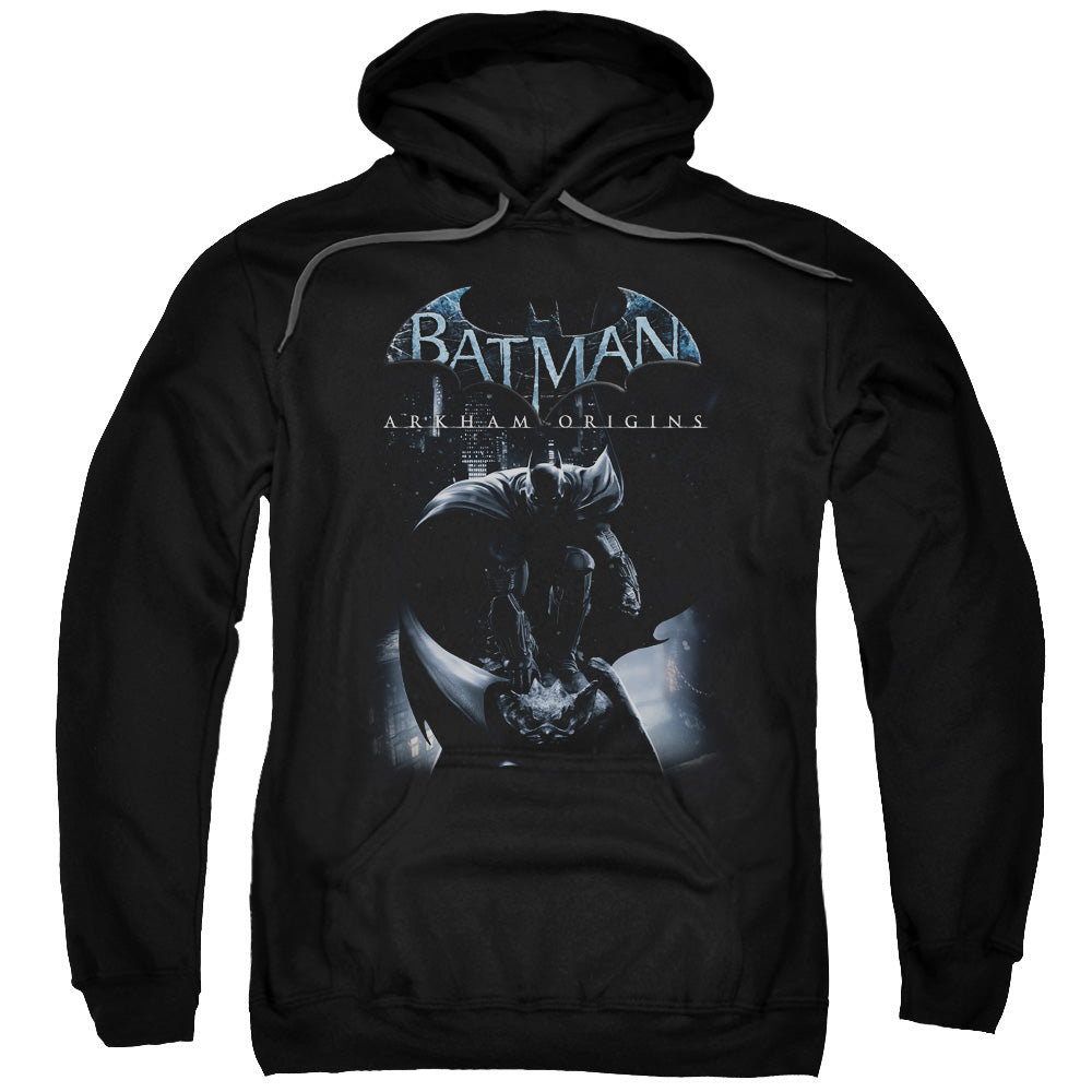 Batman Arkham Origins Perched Cat Mens Hoodie Black