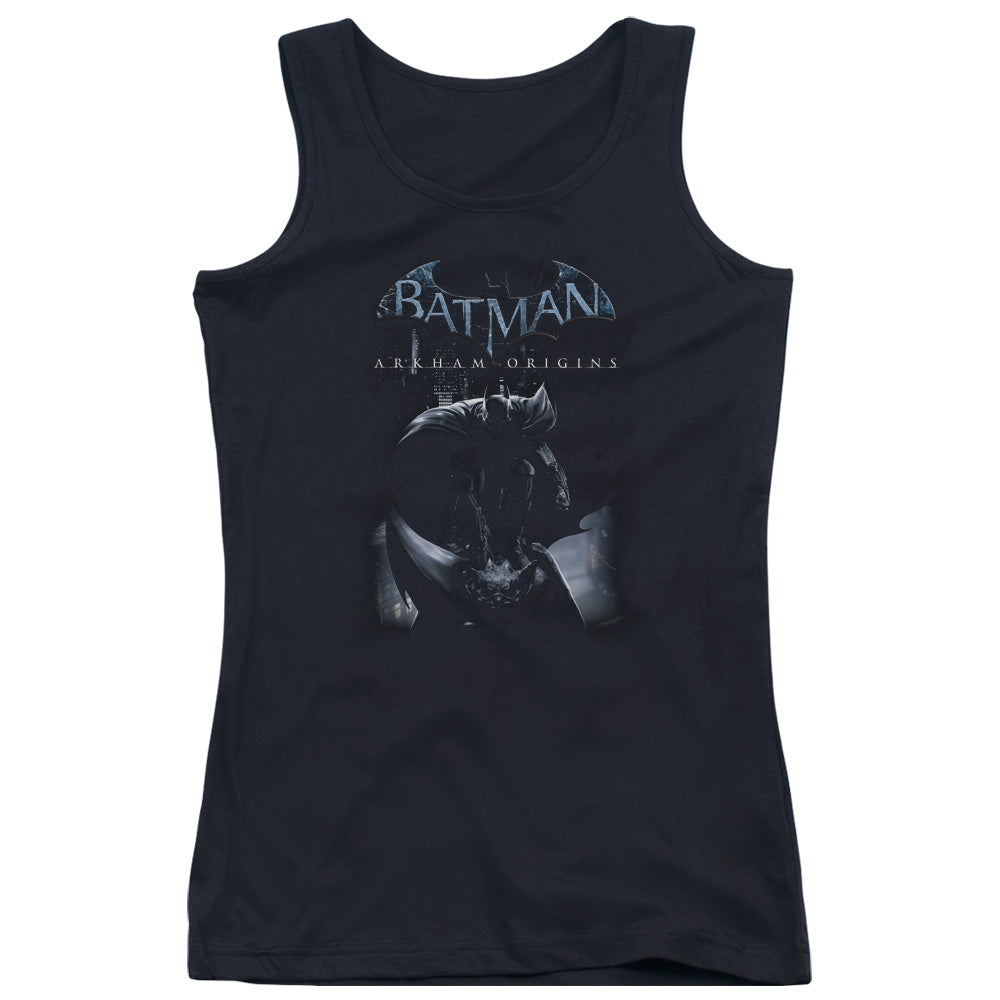 Batman Arkham Origins Perched Cat Womens Tank Top Shirt Black