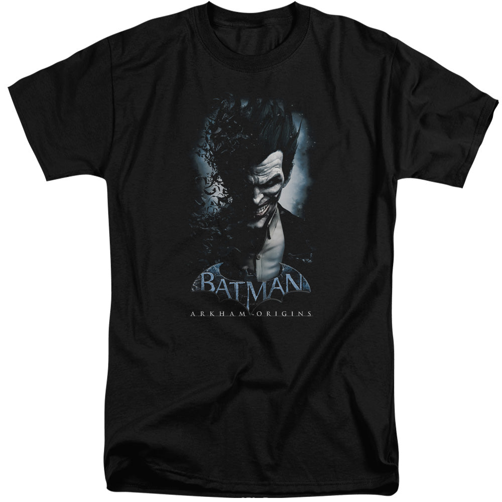 Batman Arkham Origins Joker Mens Tall T Shirt Black
