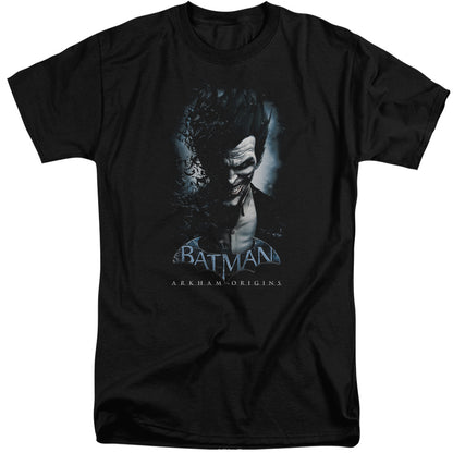 Batman Arkham Origins Joker Mens Tall T Shirt Black