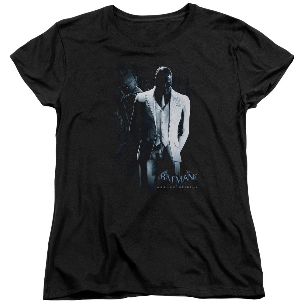 Batman Arkham Origins Black Mask Womens T Shirt Black