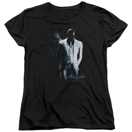 Batman Arkham Origins Black Mask Womens T Shirt Black