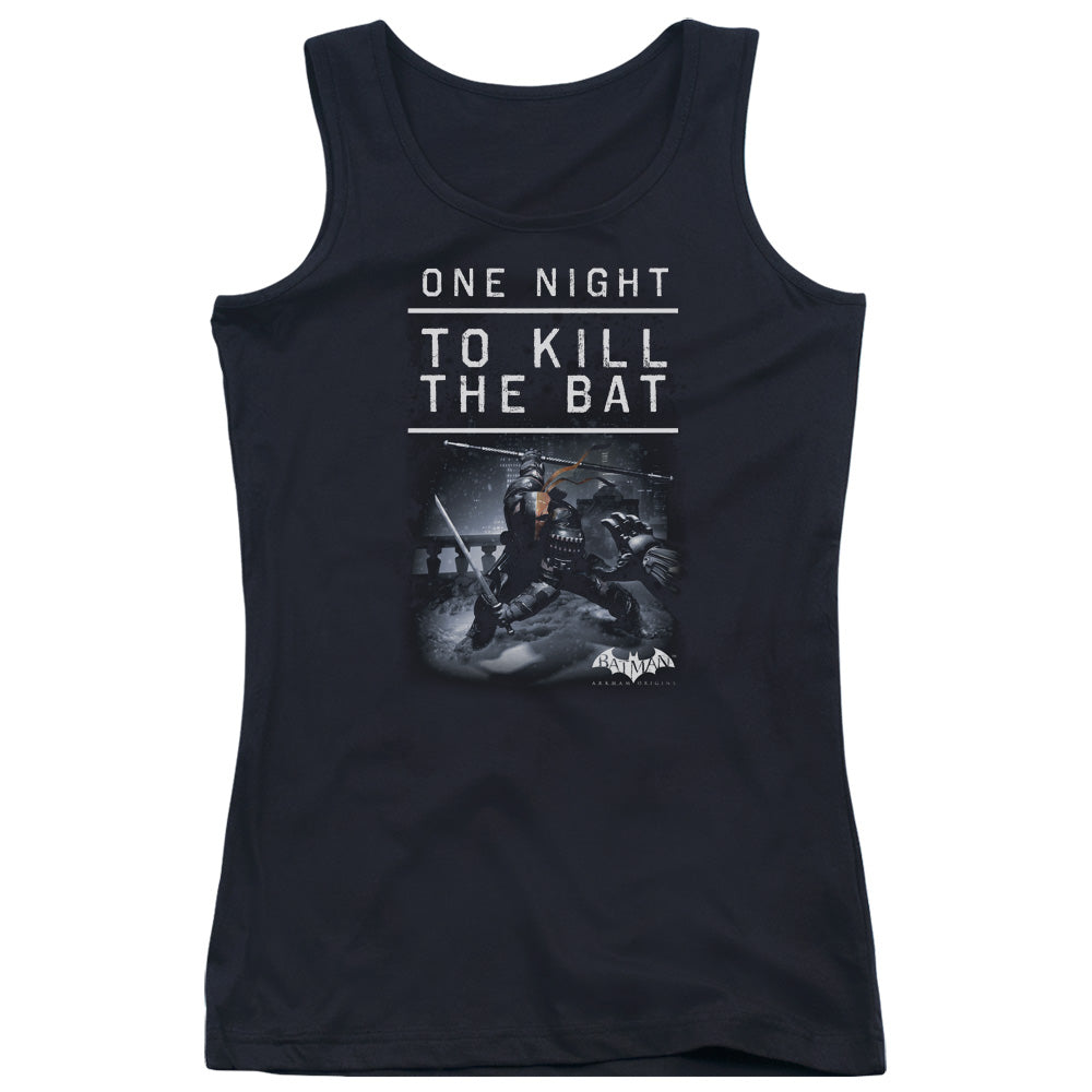 Batman Arkham Origins One Night Womens Tank Top Shirt Black