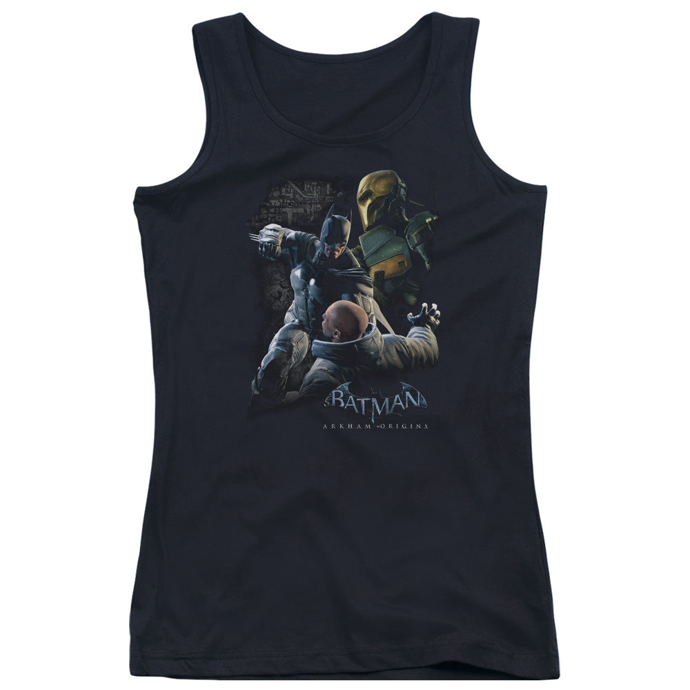 Batman Arkham Origins Punch Womens Tank Top Shirt Black