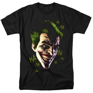 Batman Arkham Origins Joker Grim Mens T Shirt Black