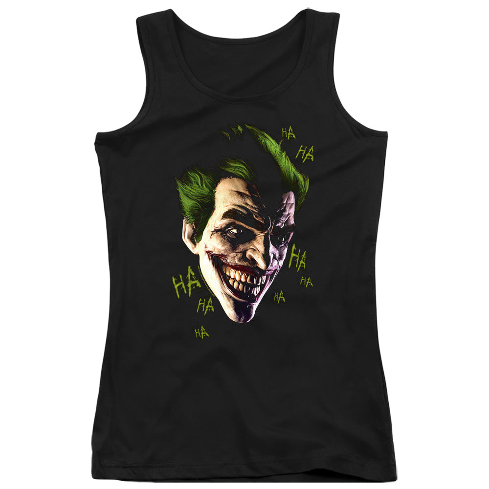 Batman Arkham Origins Joker Grim Womens Tank Top Shirt Black