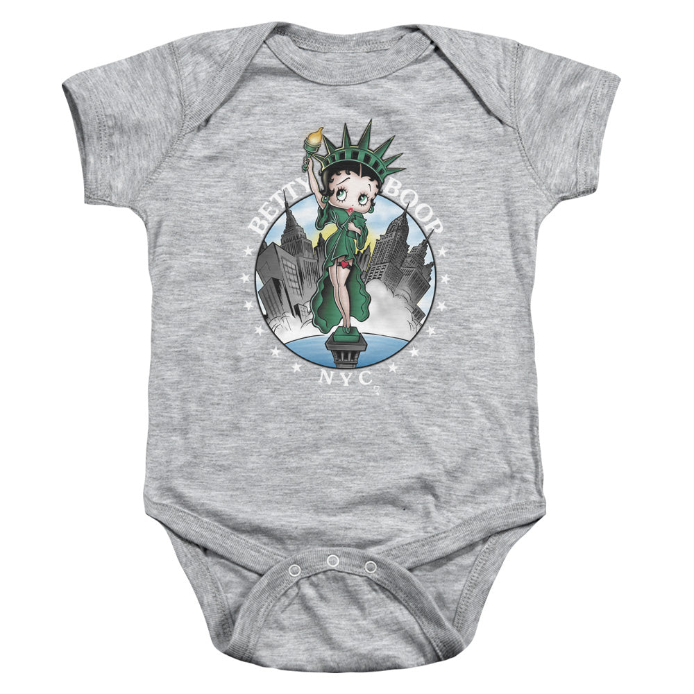 Betty Boop Nyc Infant Baby Snapsuit Athletic Heather 