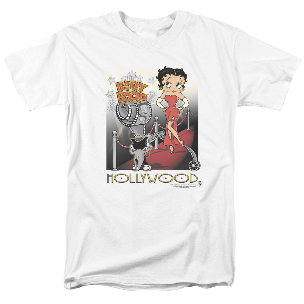 Betty Boop Hollywood Mens T Shirt White