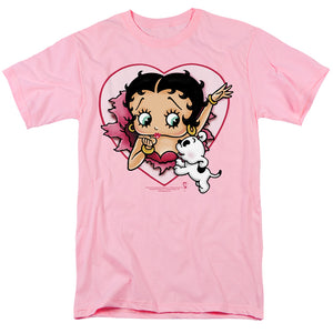 Betty Boop I Love Betty Mens T Shirt Pink