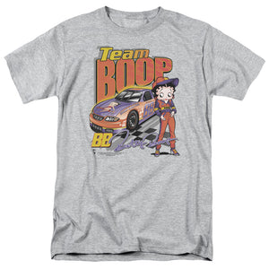 Betty Boop Team Boop Mens T Shirt Athletic Heather