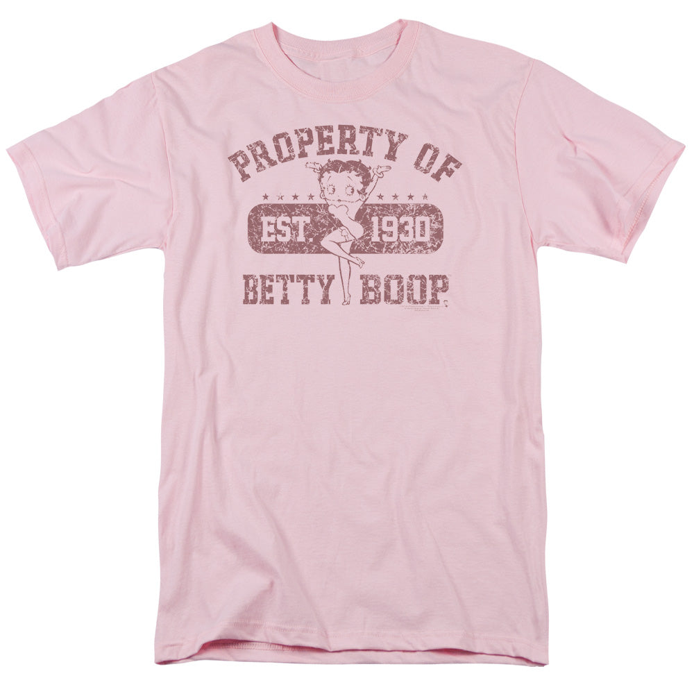 Betty Boop Property Of Betty Boop Mens T Shirt Pink