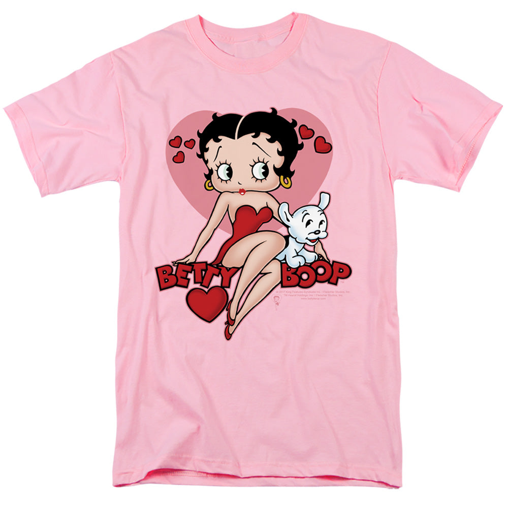 Betty Boop Sweetheart Mens T Shirt Pink