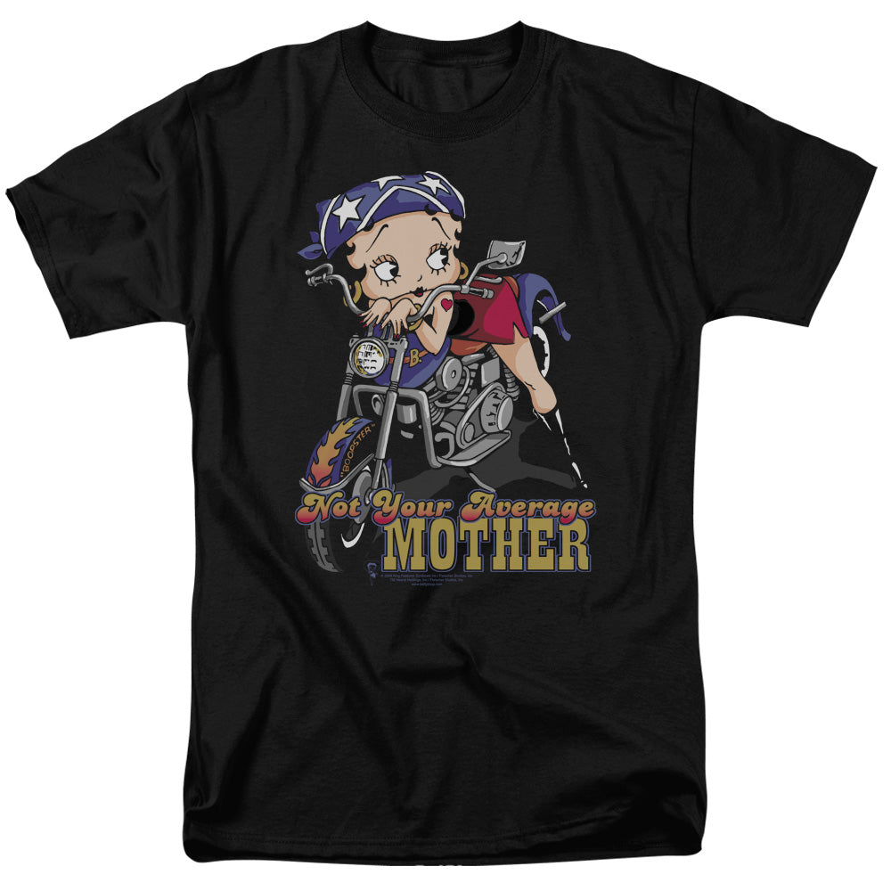 Betty Boop Not Your Average Mother Mens T Shirt Black