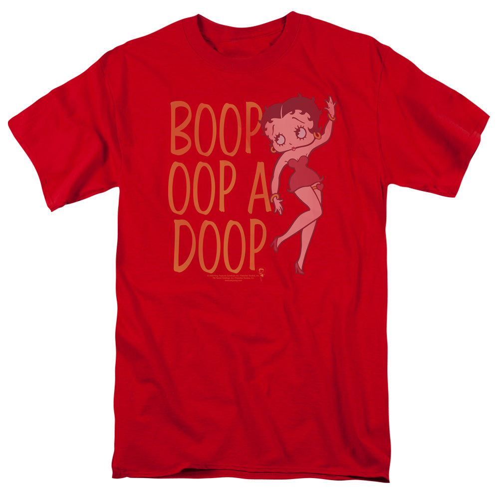Betty Boop Classic Oop Mens T Shirt Red