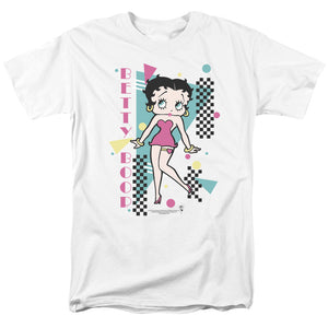 Betty Boop Booping 80s Style Mens T Shirt White