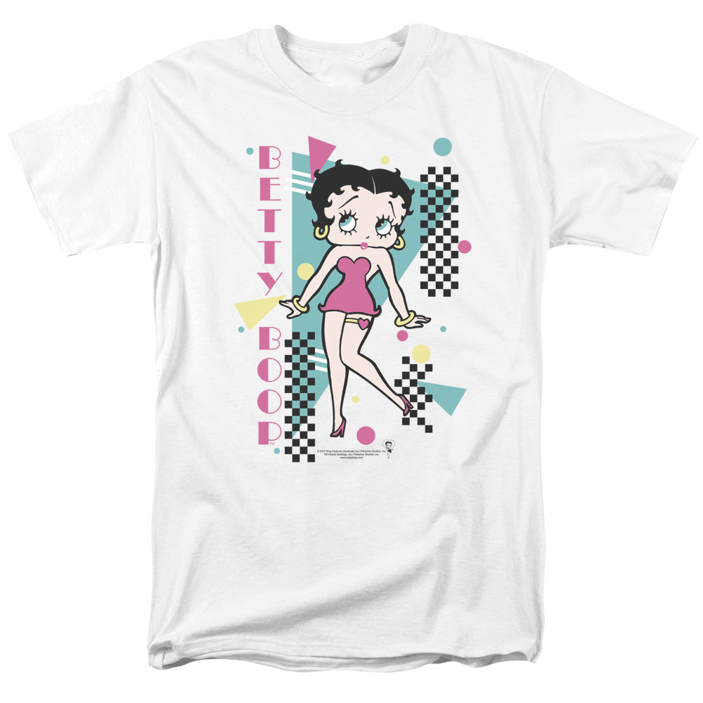 Betty Boop Booping 80s Style Mens T Shirt White