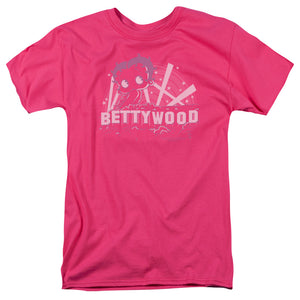 Betty Boop Bettywood Mens T Shirt Hot Pink