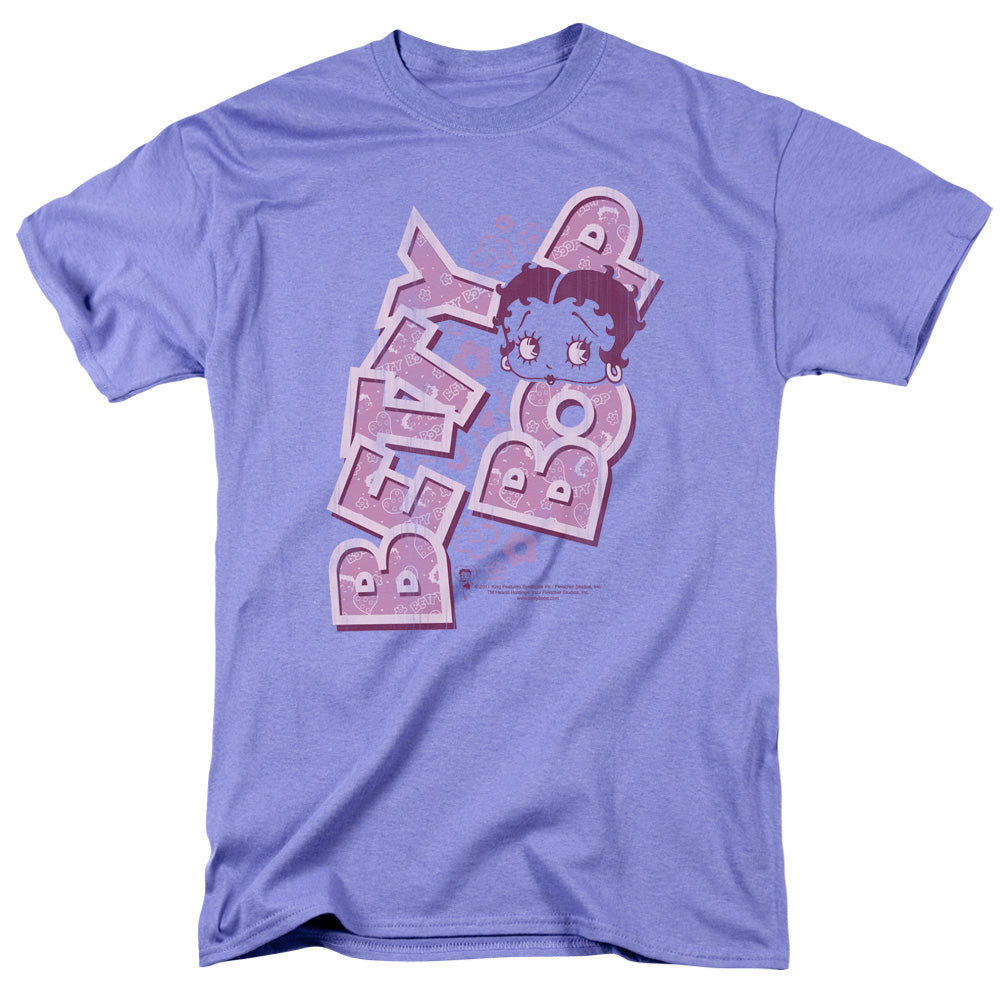 Betty Boop Betty Tilt Mens T Shirt Lavender